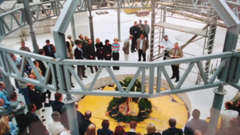 Richtfest des neuen Bürogebäudes