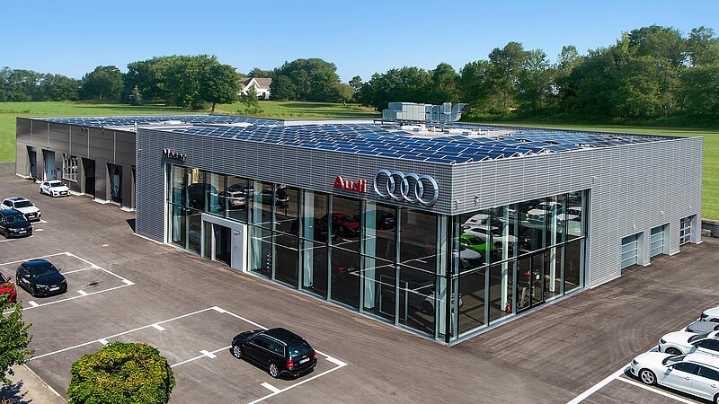 Ein Kfz-Betrieb für Autos der Marke Audi