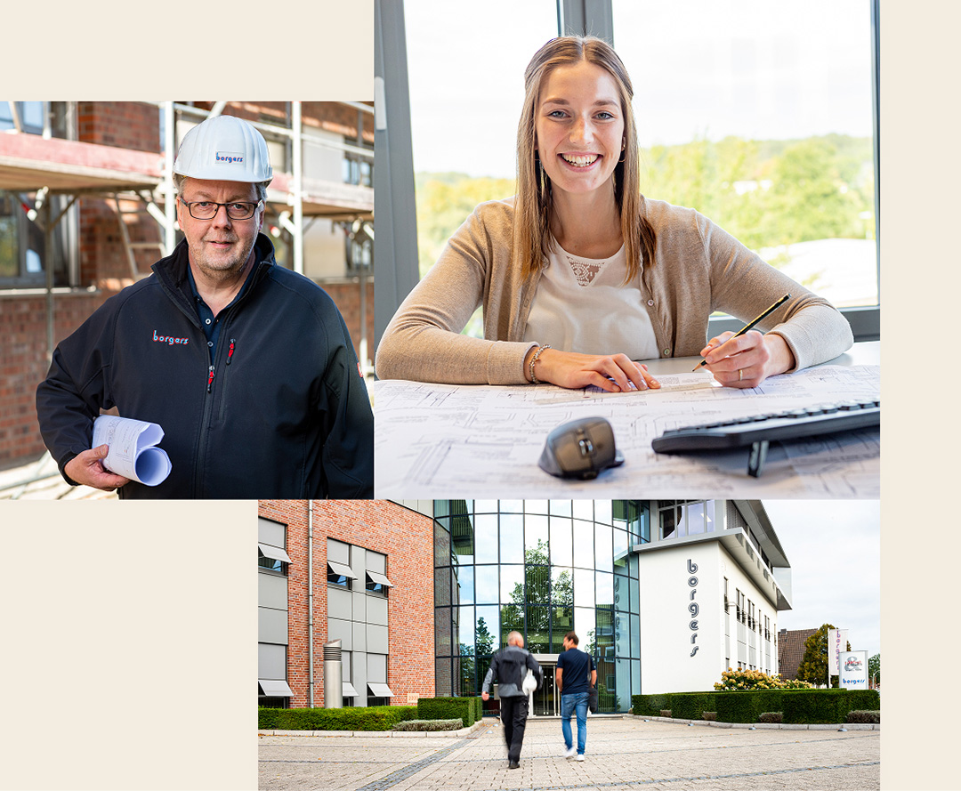 Mitarbeitende in unterschiedlichen Berufen